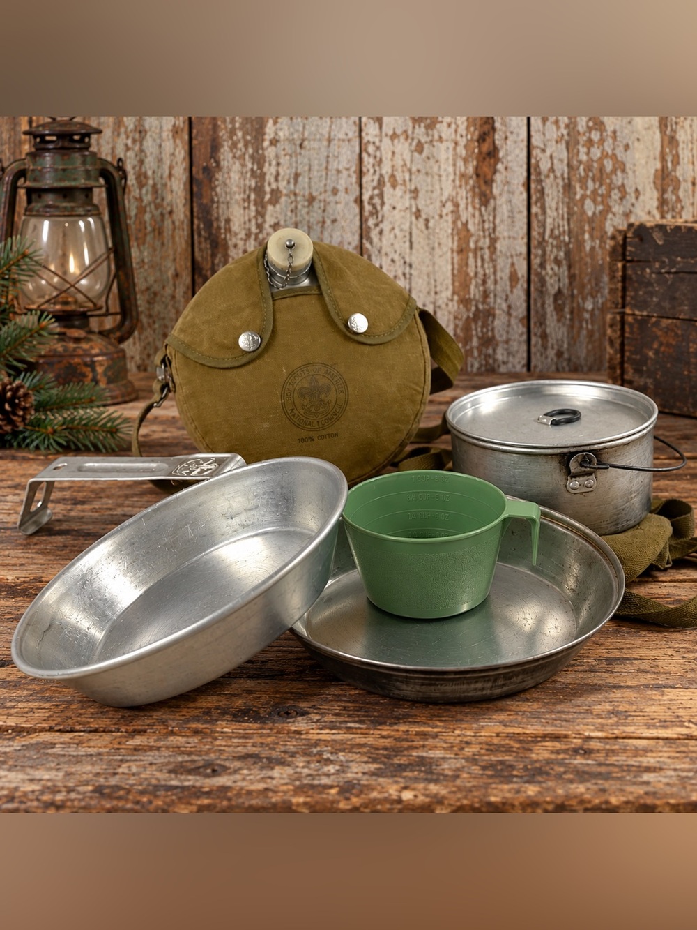 Vintage BSA Boy Scouts Regal Mess Kit Canteen Camping Cook Set 1960s-70s
